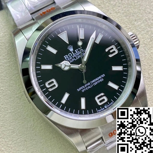 Factory EW Black Dial Rolex Explorer M124270-0001 36MM 0731